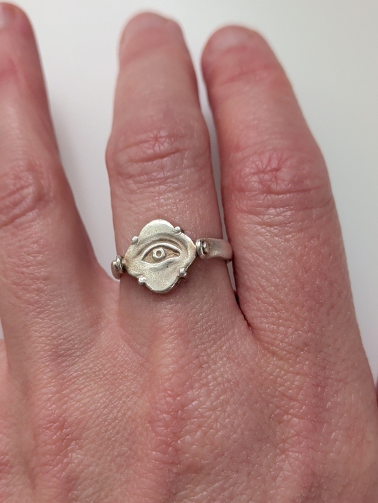 etsy Jewelry - To See And Not See Silver Ring